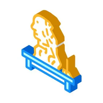 Sculptor courses isometric icon vector illustration sign イラスト素材