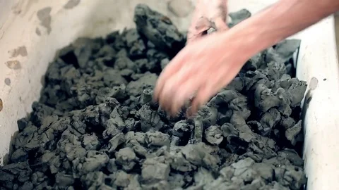 Sculptor is working on the creation of a monument Stock Footage 75459346