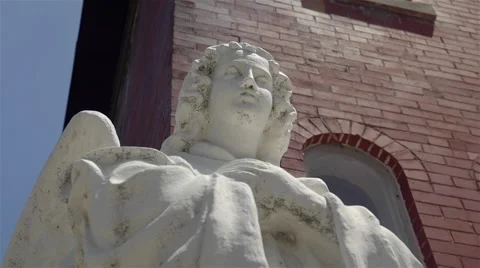 Sculpture of an Angel Stock Footage 51587976