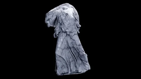 Sculpture of Artemis Made with 3D render not AI Stock Footage 331612632