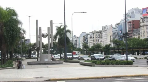 Sculpture in Buenos Aires Vídeo Stock 48728968