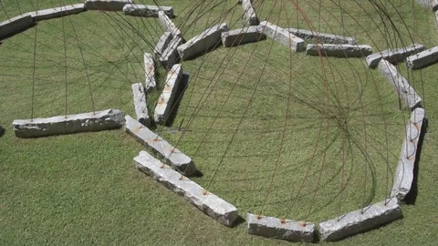 Sculpture in the courtyard of the basilica Stock Footage 101337497