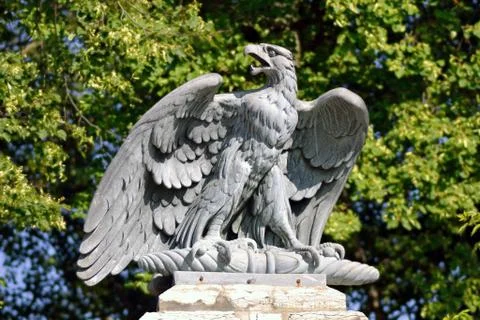 Sculpture of eagle Stock Photos