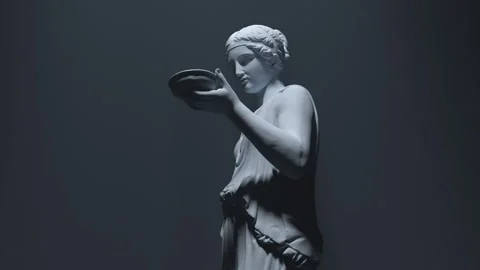 Sculpture of Hebe Stock Footage 315066455