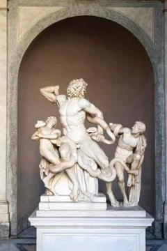 Sculpture of the laocoon Stock Photos