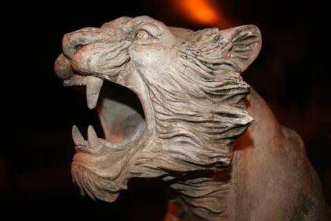 Sculpture of a lion Stock Photos