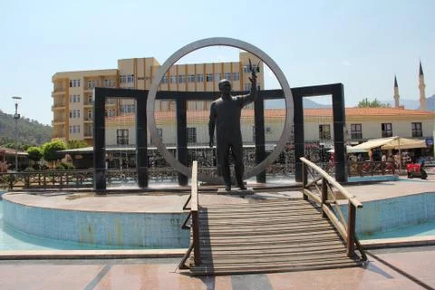 Sculpture of a men Stock Photos