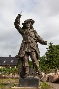 Sculpture in the park of Putbus Foto stock