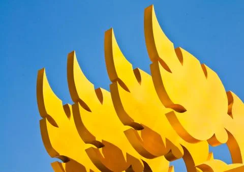 Sculpture patterns in thailand. Stock Photos