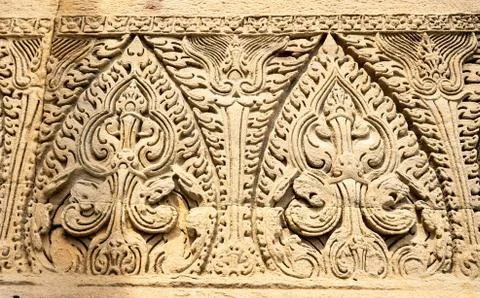 The sculpture of Pimai castle Foto stock