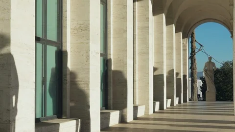 Sculpture in Rome Stock Footage 123654528