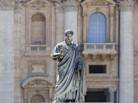 Sculpture of st. peter Stock Photos