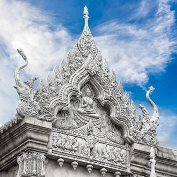 Sculpture of temple Stock Photos