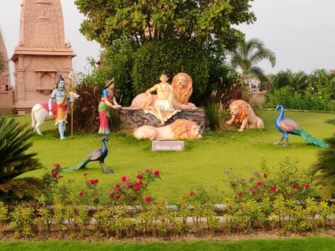 Sculpture in temple Stock Photos
