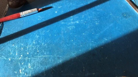 Sculpture tools on blue background Video stock 112518472