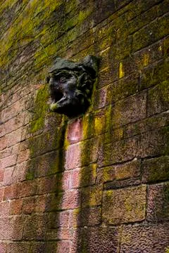 Sculpture on a Wall Foto stock