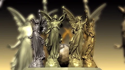 Sculpture_circle Stock Footage 79266782