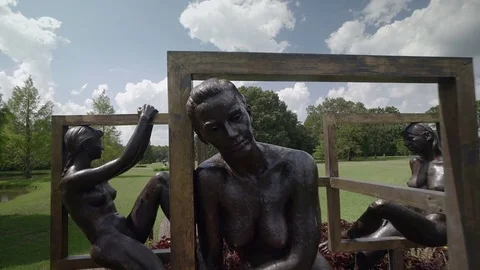 SCULPTURES in Brookgreen Gardens Stock Footage 74367104