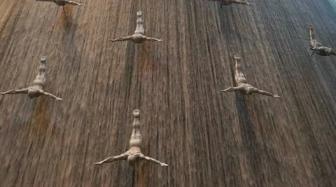 Sculptures in the Dubai Mall Stock Footage 12250137