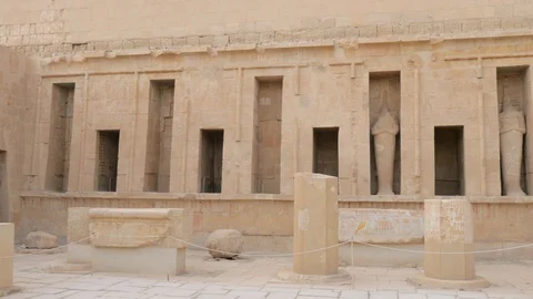 Sculptures in The Niches Stock Footage 128397929