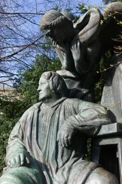 Sculptures in Orsted park Foto stock