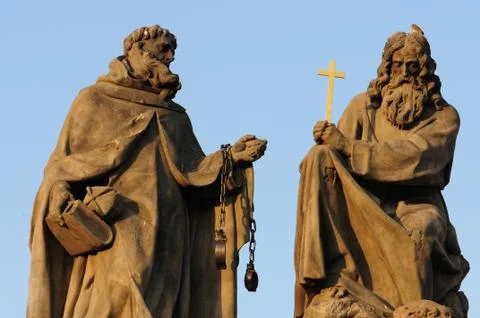 Sculptures of saints. Stock Photos
