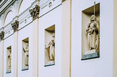 Sculptures of saints Stock Photos