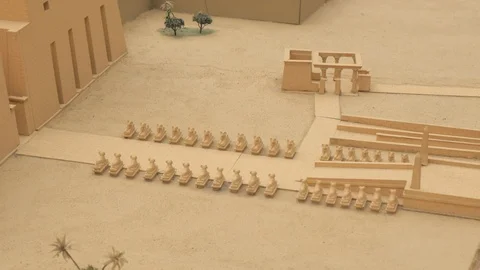 Sculptures in The Temple Miniature Stock Footage 127790174