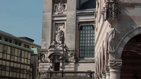 Sculptures in Udine Stock Footage 76148719