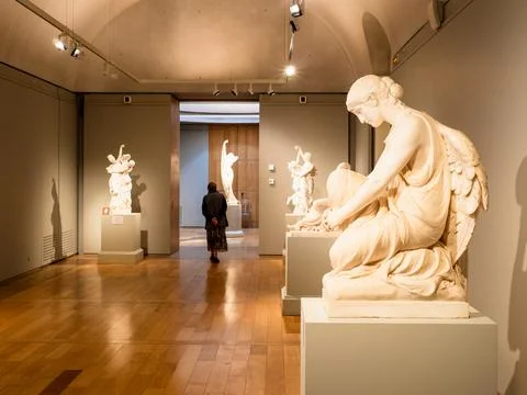 Sculpures in Hermitage Museum in General Staff Stock Photos