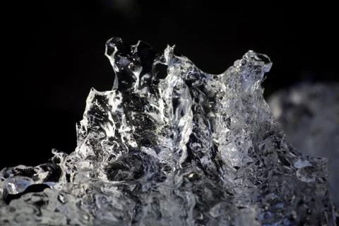 Scuplture of ice Stock Photos