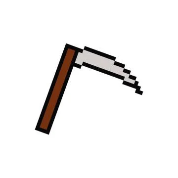 Scythe 8 bits pixelated style icon 스톡 일러스트