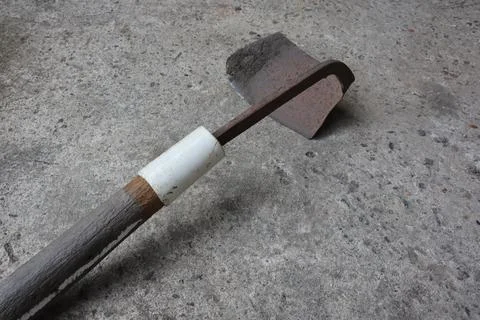 Scythe or traditional Sickle from Java used for mows the grass Stock-Fotos