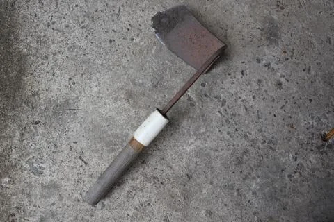 Scythe or traditional Sickle from Java used for mows the grass Stock-Fotos