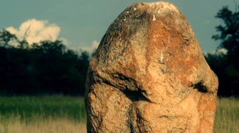 Scythian stone idols (sequence) Stock Footage 34380203