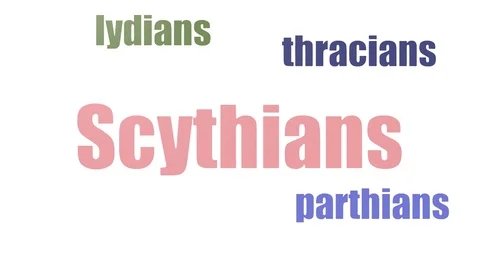 Scythians Tag Cloud Animated Isolated Vídeo Stock 103670838
