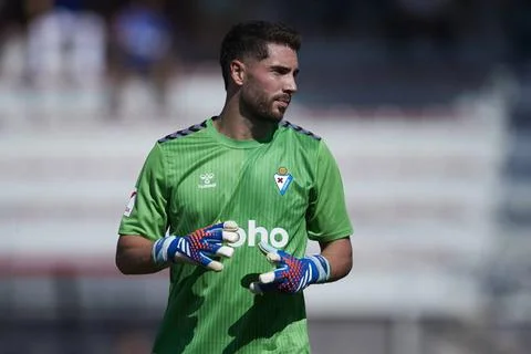 SD Amorebieta v SD Eibar - LaLiga Hypermotion Luca Zidane of SD Eibar loo... Stock Photos