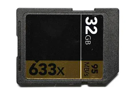 SD card front Stock Photos