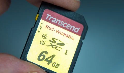 SD Card - High Speed Flash Memory card - FRANKFURT / GERMANY - MARCH 12, 2018 Stock Photos