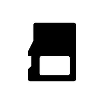Sd card icon vector Stock Illustration