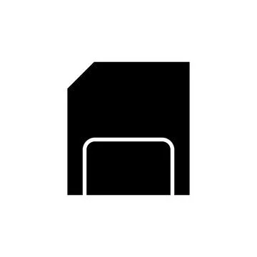 Sd card icon vector Illustrazione stock