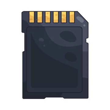 SD Card illustration Stock Illustration