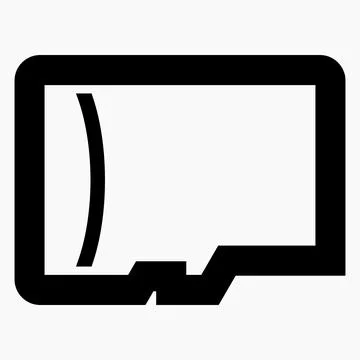 SD Card isolated minimal single flat linear icon Stock Illustration