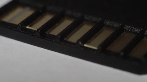SD card macro - closeup Video stock 36240153