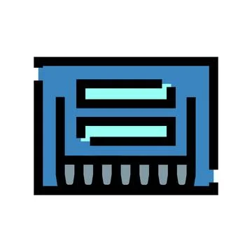 Sd card memory storage device outline vector icon イラスト素材