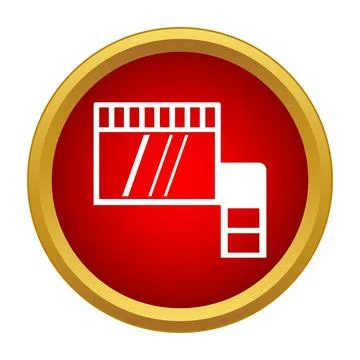 Sd card memory storage icon for digital media Illustrazione stock
