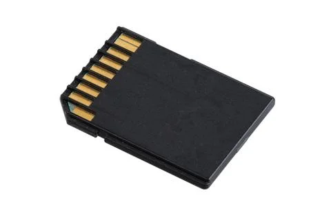 SD card on a white background Stock Photos