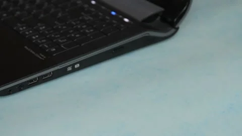 SD disk to insert into the laptop Stock Footage 101971221