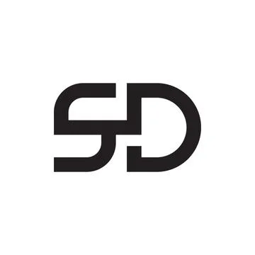 Sd initial letter vector logo icon Stock-Illustration