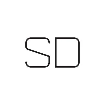 Sd initial letter vector logo icon Stock-Illustration